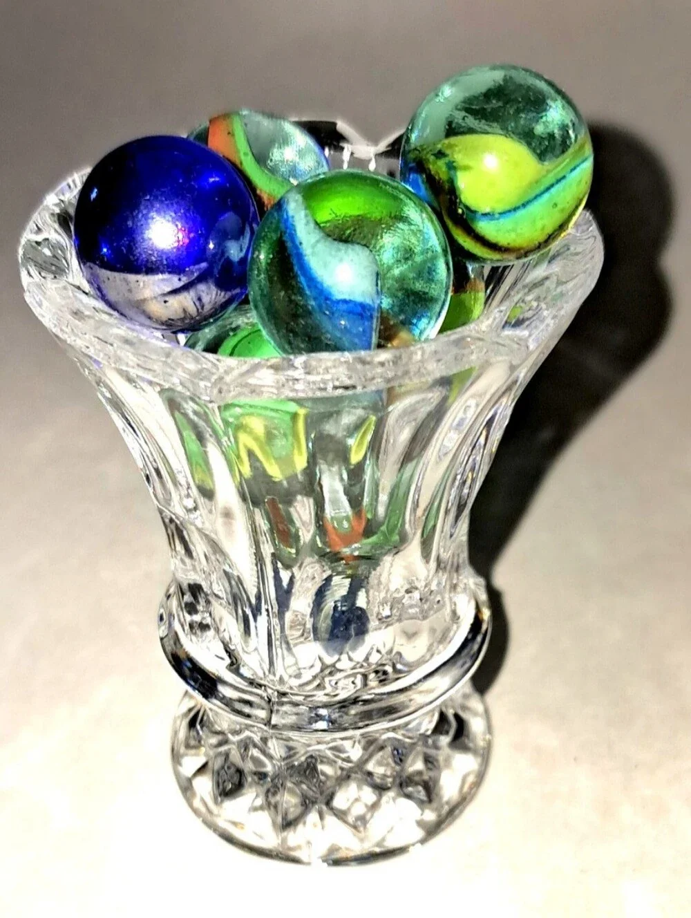 Crystal Mini Vase Flower Rings Toothpicks Romantic Timeless